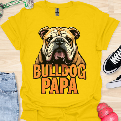 Bulldog Papa - V8 - Gothic Graphic T-Shirt